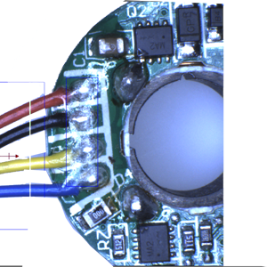 電子元器件外觀檢測設備檢測小電機焊線方案！